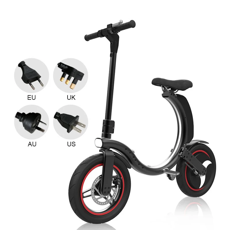 

Manke MK114 Wholesale Price High Quality 14inch 450W Mini Foldable Crownwheel Light Electric Bicycle with APP Function, Black