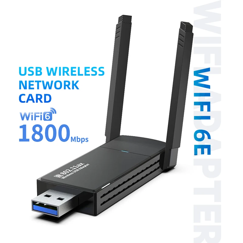 

1800m Usb 3.0 Wifi 6 Dongle Long Range Wireless Network Cards RTL8832AU Wifi Adapter