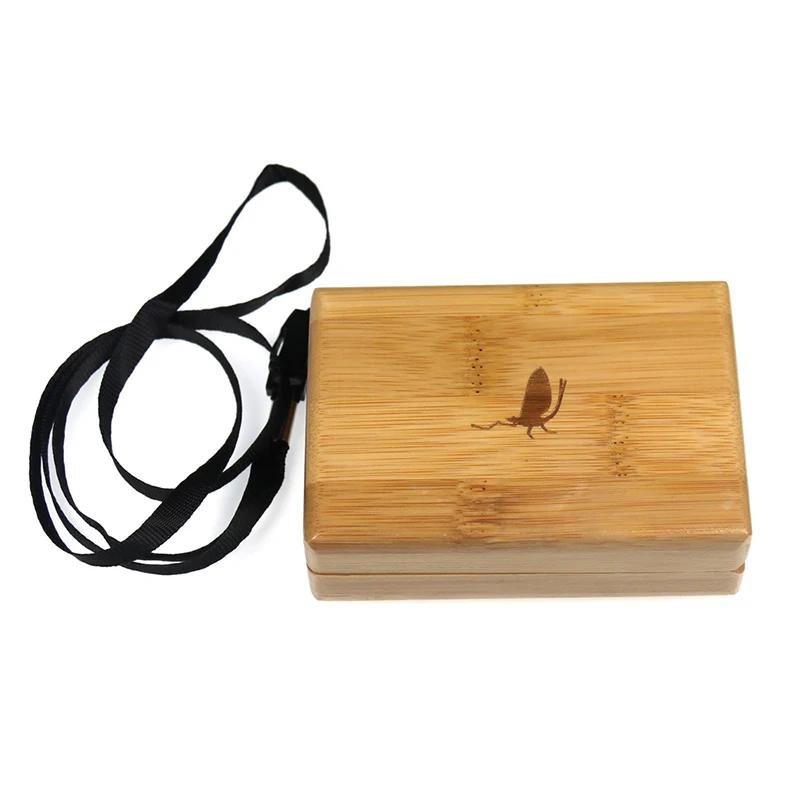 

New arrival small 98*70*30mm high quality fly fishing box wooden fishing tackle box