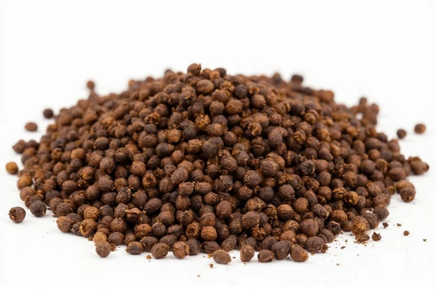 Proper spice storage setup showing airtight containers for ground cloves in a dark cupboard