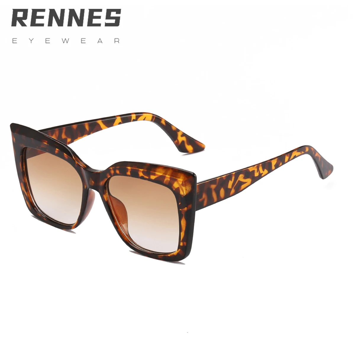 

RENNES Vintage Inspired Big Frames Nail Oversized Square Sunglasses for Men Women