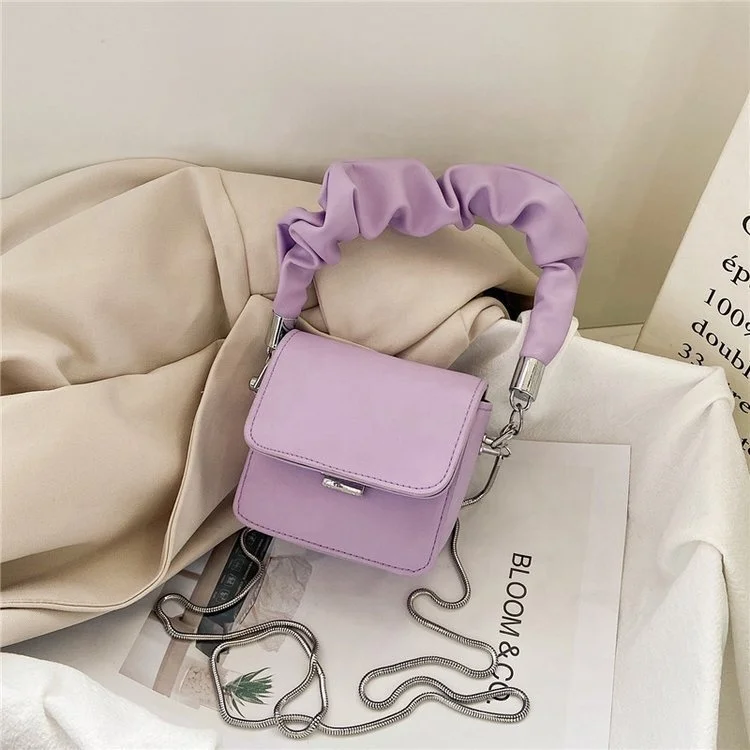 

2021 fashion candy color kids handbags summer gold chain ladies small girl mini leather bag PU purses for women