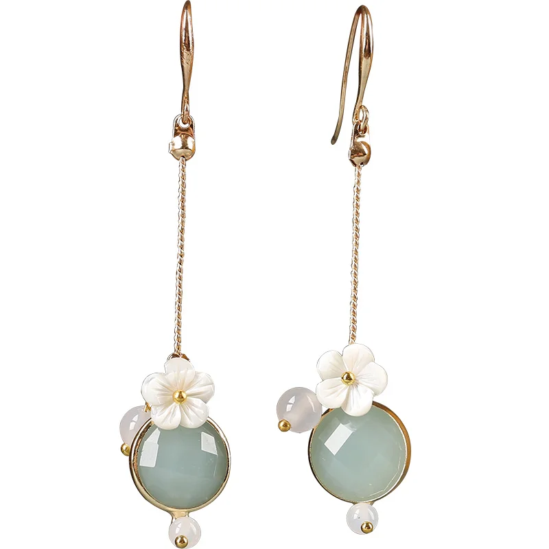 

Chinese classical retro 2021 new trendy earrings women