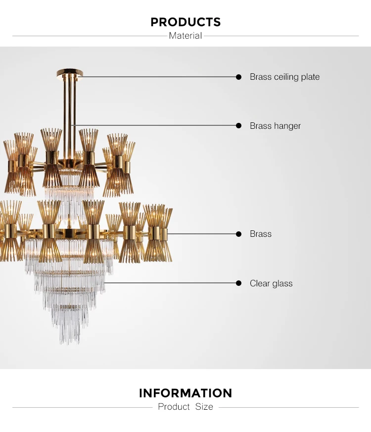 crystal glass chandelier led