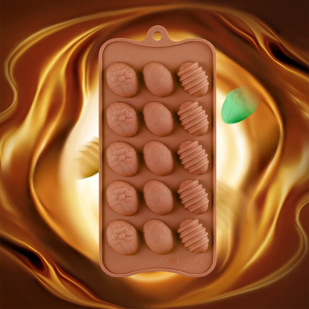 

DIY mini oval egg shaped chocolate soft sweet silicone mold handcraft for decorating cake, Customized color