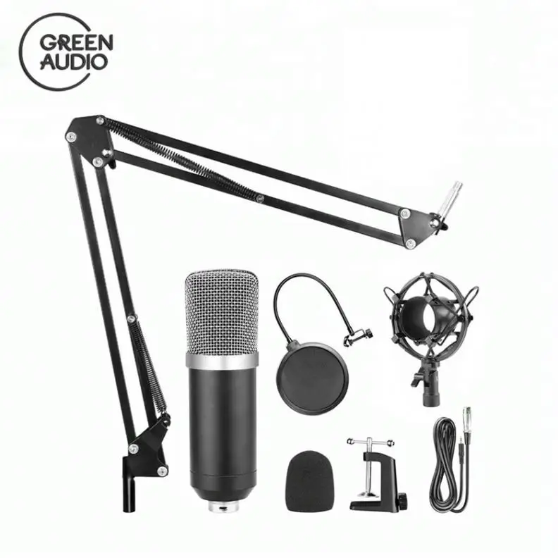 

BM-800 For XLR Noise Canceling Electret Condenser Microphone Made In China, Black color