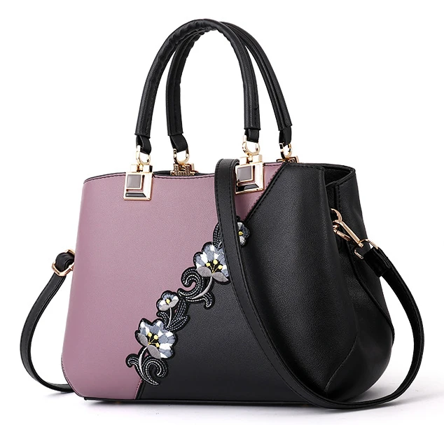 

New Arrivals Chinese Traditional Flower Vase Handbags Trade Shows Shoulder Hand Bags Women from China Factory, Black, purple or customized