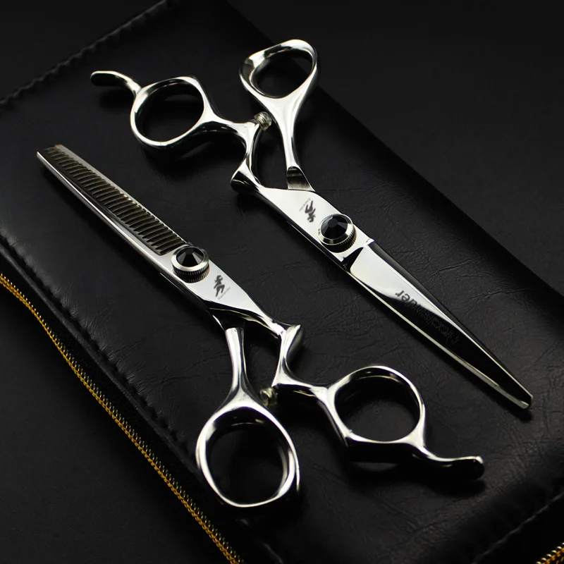 

Freelander 6.0-inch light personalized curved hairdressing flat teeth scissors