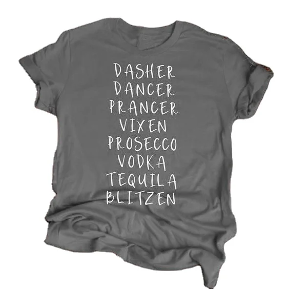 

Letter Print T-shirt Short Sleeve Loose Casual European T-shirt