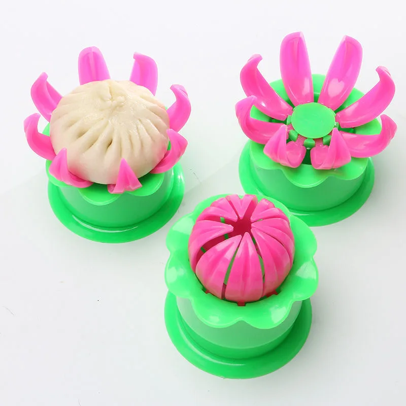 

White/Yellow/Green Eco-Friendly PP Mould Creativity Home Simple Use New Kitchen Tools Household Manual Bun Mould