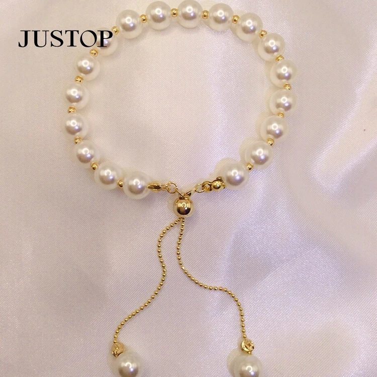 

Justop Freshwater Pearl Pendant Bracelet Accessories Boudoir Beaded Bracelet for Women 2022 New Women's Bracelet