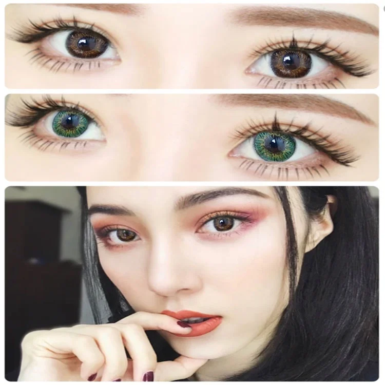 

Realkoko Tri Color fancylook contact lens Manufacturer New Three Tone 14.2 mm lenses colored eye