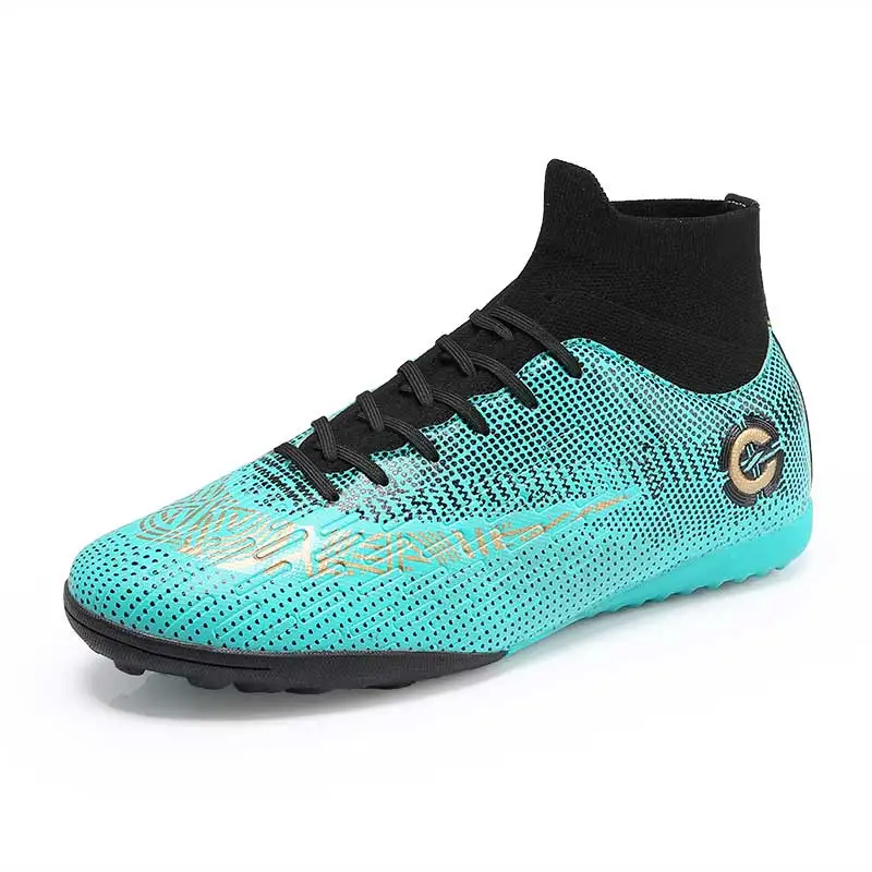 

Sneakers Soccer Shoes Football Boots Adult Training Cleats Trainers High Top Professional football shoes for kids children men, Color soccer shoes
