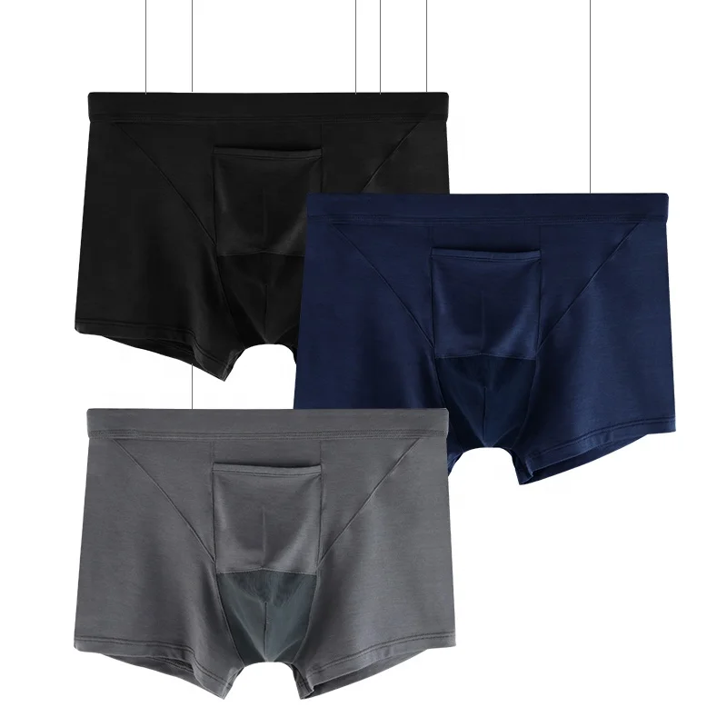 

Custom Men Brief underwear mens Breathable Pure color Young Men custom logo design Boxer Briefs Popular OEM wholesale