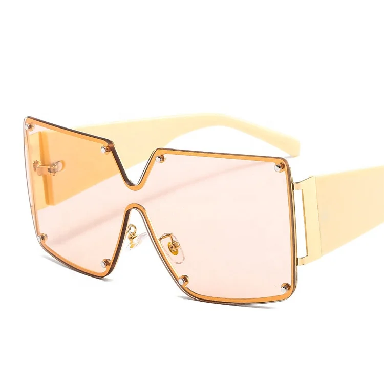 

2021 Wholesale Fashion Trend Oversized Luxury Brand Sun Glasses Men Vintage Black Gradient Square Shades, Mix color or custom colors