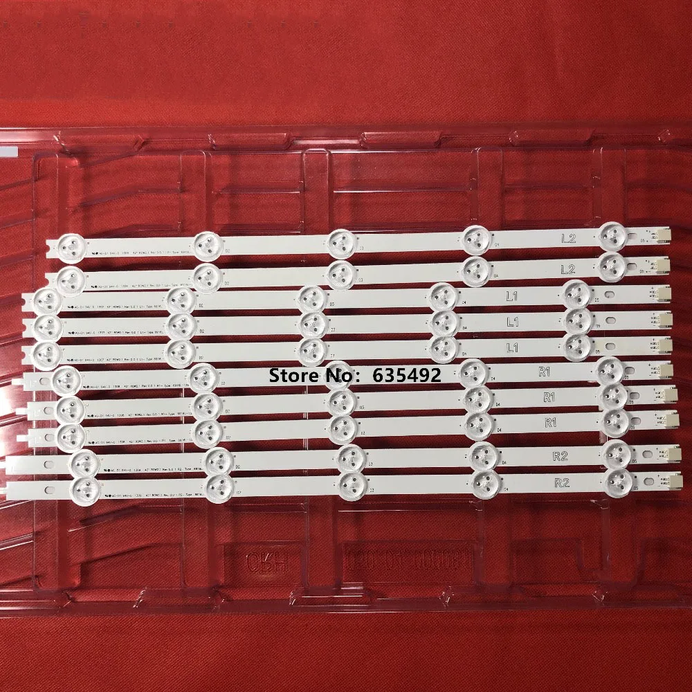 

10pcLED Backlight strip BAR For LG 42inch TV 6916L-1338A 6916L-1339A 6916L-1340A 6916L-1341A 42LN578V 42LN575V 42LN5710 42LN540V
