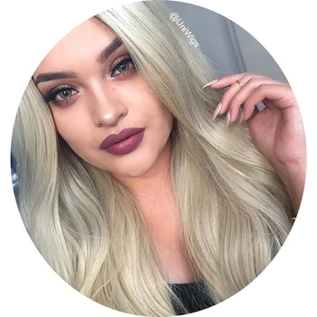 Blonde Lace Front Wigs For White Women 130 Density Virgin