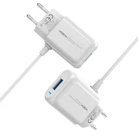 

New MOXOM wired phone charger With 1USB Port Wired Type C Wall Charger 2.4A 12w usb-c charger