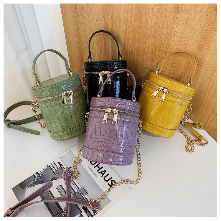 

Wholesale Latest Bucket Bags 2022 Women Bucket Purses Girls Designer Round Handbags For Females