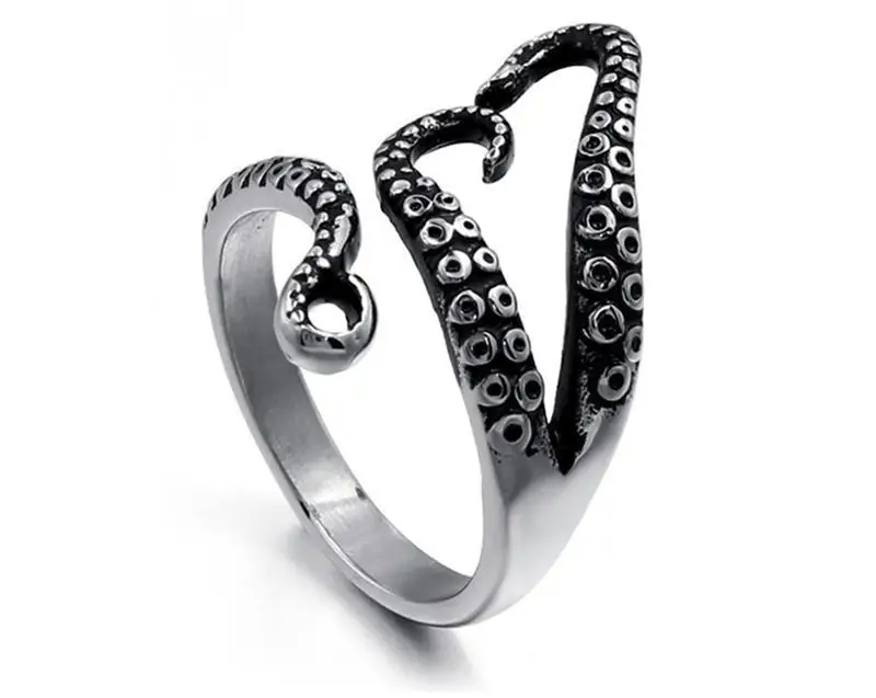 

New octopus ring hot sale trend punk style jewelry ring small jewelry wholesale
