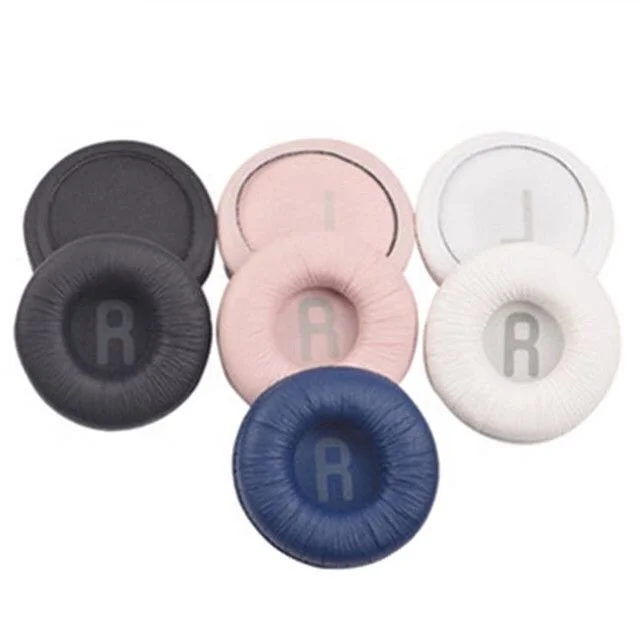 

Free Shipping 70mm Earpads Foam Ear Pads New Tune 600 T500BT T450 T450BT Replacement Pillow Cushion Cover, Black white blue pink