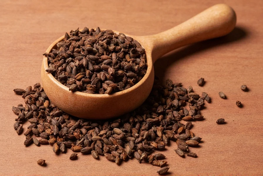 Close-up view of whole cloves and ground cloves spice