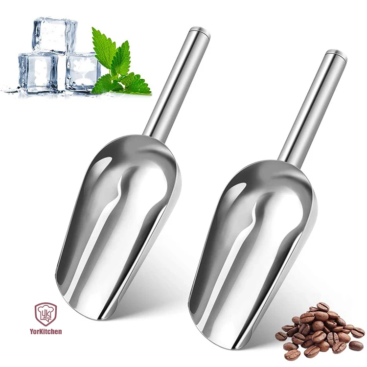 

Bar Ice Scoop Kitchen Food Scoop Stainless Steel Shovel for Freezer Ice