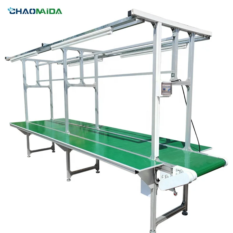 

Double side table belt conveyor assembly line Customized by manufacturer