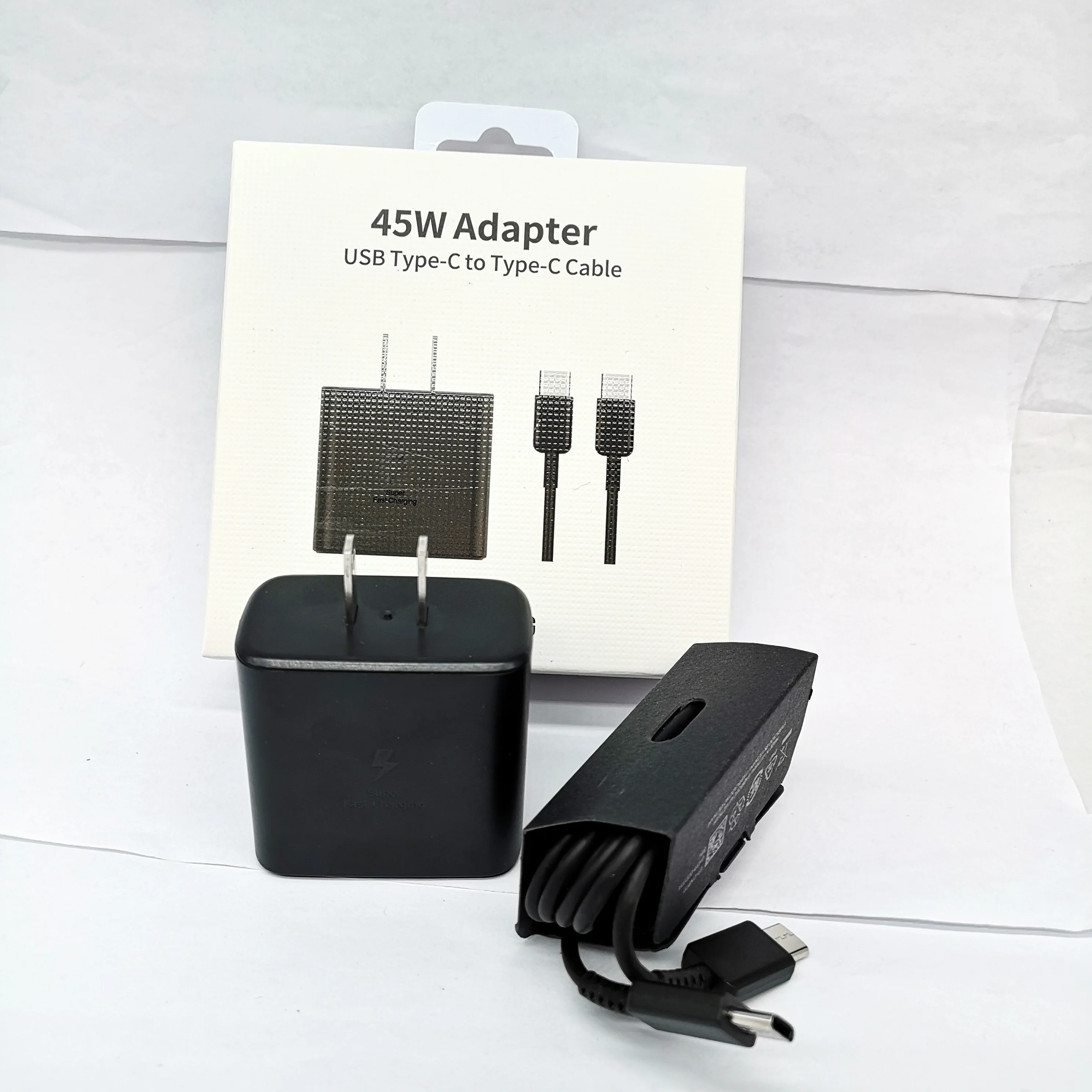 

Factory Price 45W USB-C Super Fast Charging For SAMSUNG Ep-TA845 45W USB type C PD Wall Charger, Black white