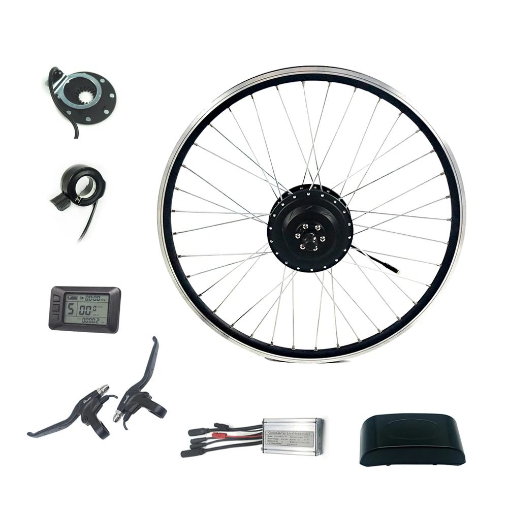 

Greenpedel e-bike 36v 350w brushless motor 20inch electric bike motor conversion kit