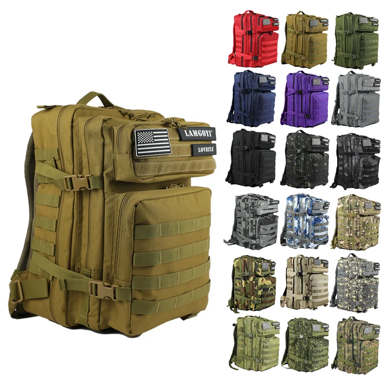 

Outdoor Travelling Molle Camping Gym Fitness Sports Bagpack Army Tactical Backpack