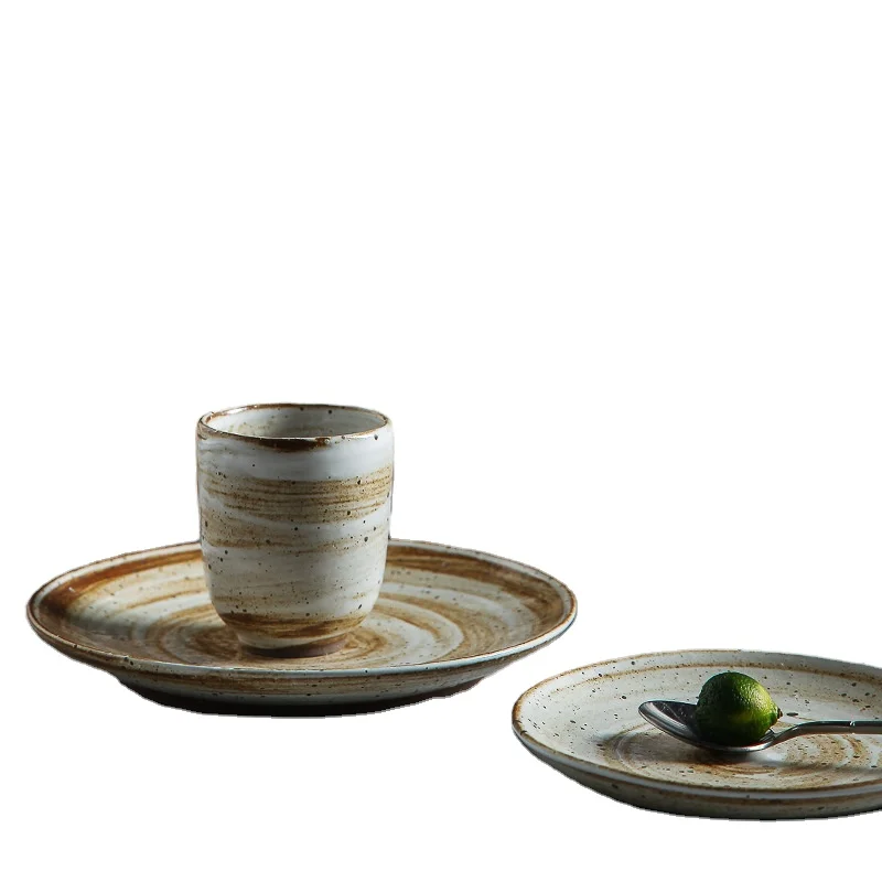 

Creative Personality Japanese Style Crude Pottery Tea Cups, As picture