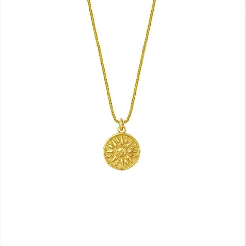 Joolim Jewelry 18K Gold Plated Sun Goddess Necklace Stainless Steel Jewelry Wholesale