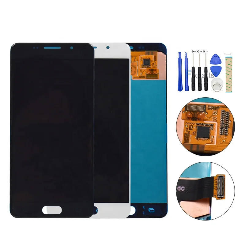 

New Lcd Complete for samsung galaxy a510 lcd edge lcd touch screen, Black white