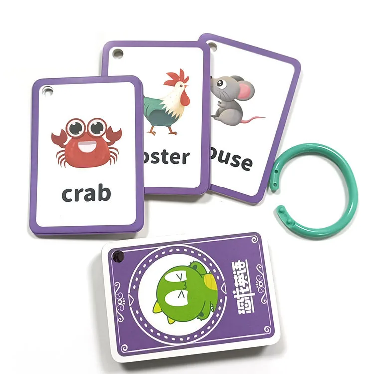 

Animal words cards custom learning card flash cards, Cmyk