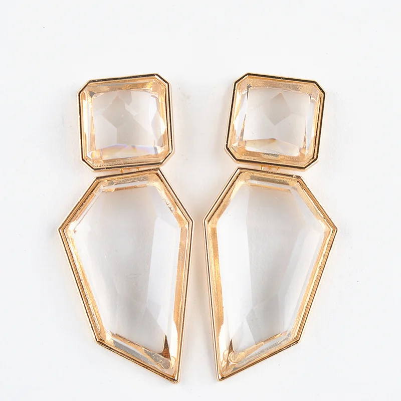 

Resin Women's Creative Retro Geometric Drop Latest Fashion Earrings, Picture shows