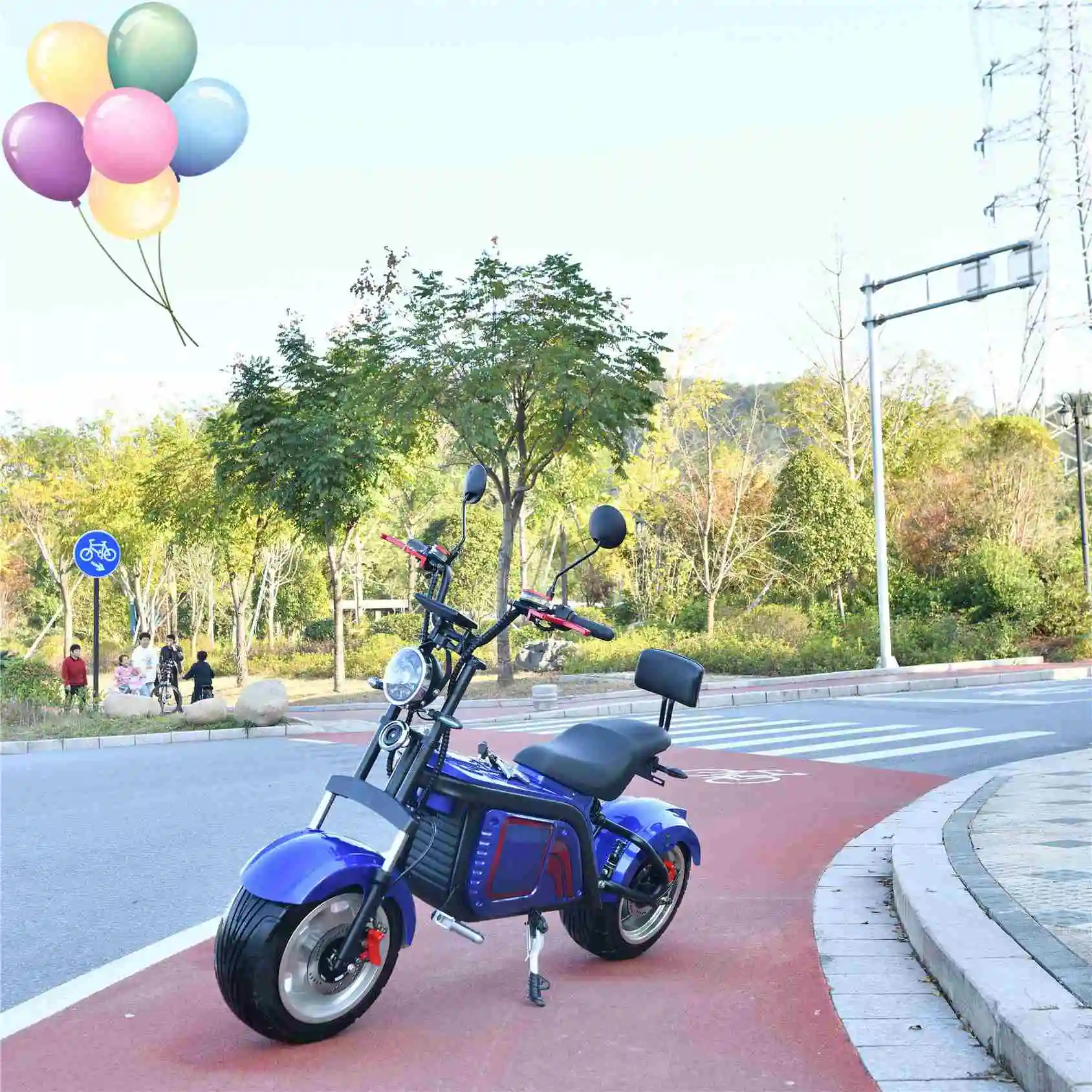 

Super Fast Citycoco Electric Scooter With Suspensions 2000W 60V20a