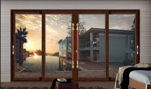 
exterior fiberglass hidden commercial hotel finished surface sliding glass doors for sale 