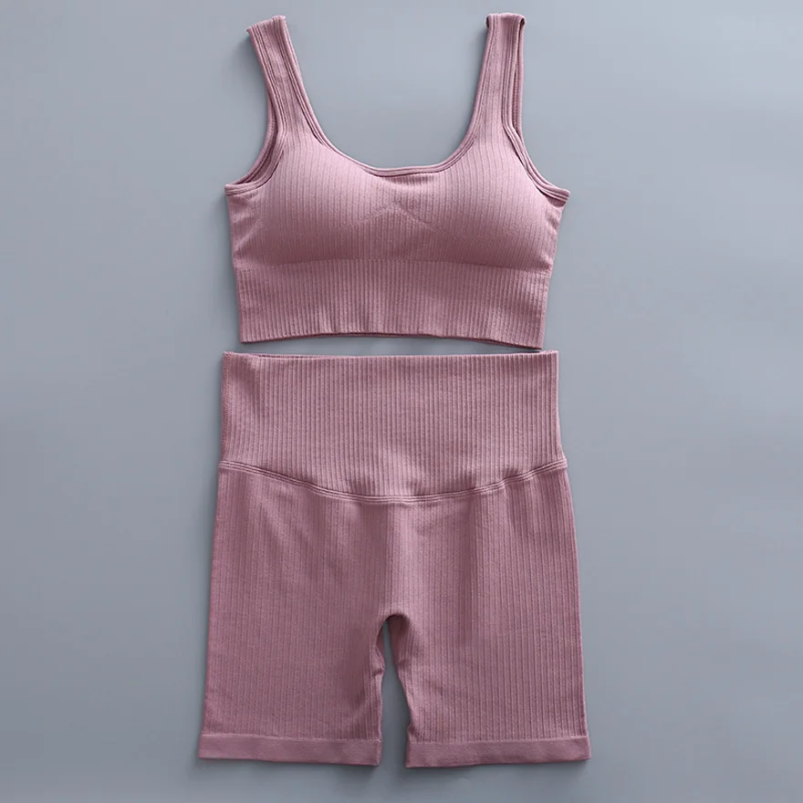 

Free Shipping Free Custom Stretch Tight Sports Suit Workout Gym Wear Seamless Yoga Set For Women, Khaki,brown,dark purple,pink,black,purple,dark pink,blue