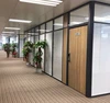 2019 aluminum glass partition wall for office aluminum profiles good sound insulting heat insulation winter proofing