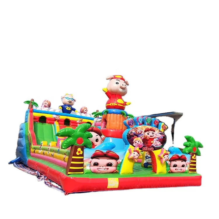 Inflatable Bouncer Jumping Castle Inflatable Bounce House Large Outdoor Children Play Structure for Backyard Leisure Party