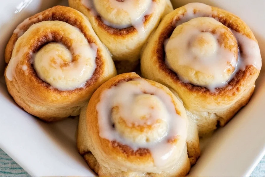 Step-by-step visual guide showing easy cinnamon roll preparation with clear dough rolling technique