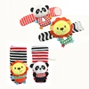 Fancy baby watch 4 Pieces panda lion Baby fabric rattles foot rattle toy
