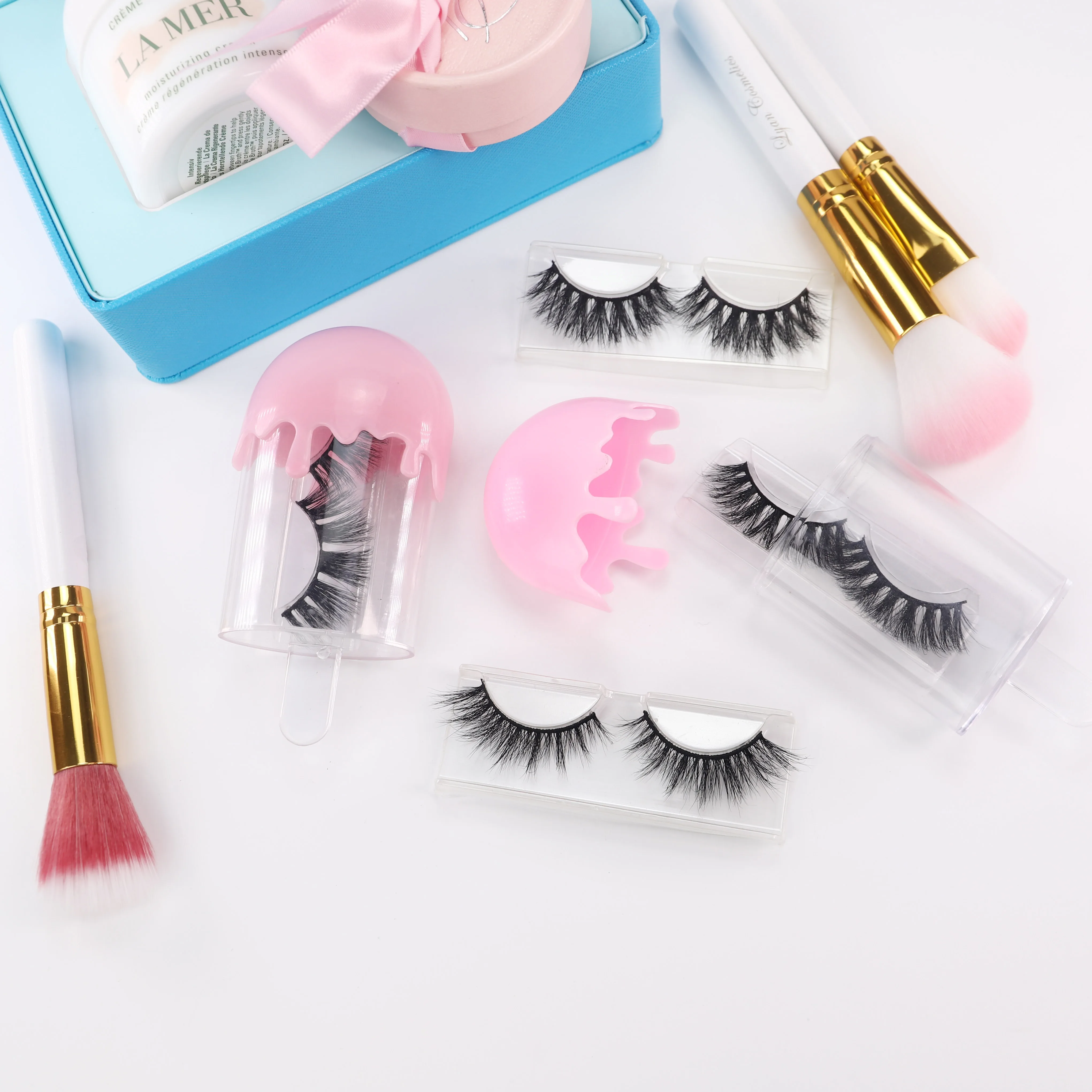 

cheap price 100% handmade mink eyelash strip lashes private label