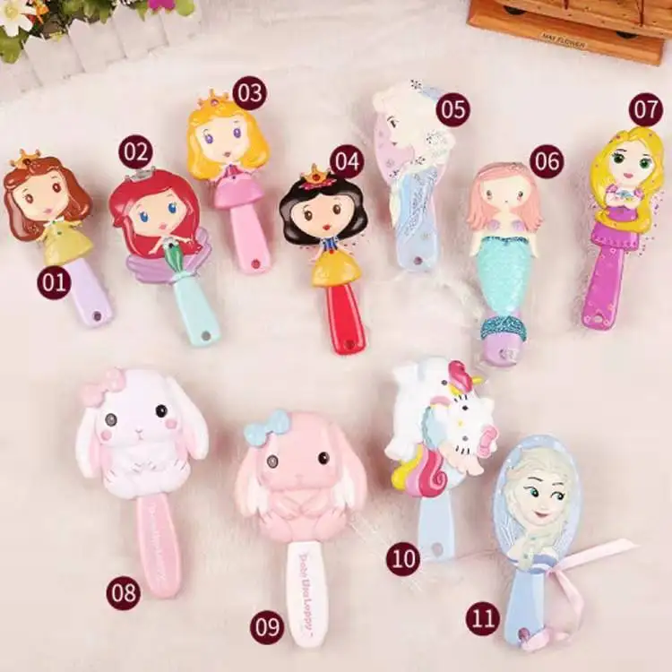 

Factory direct selling products cartoon plastic comb with low price, Color