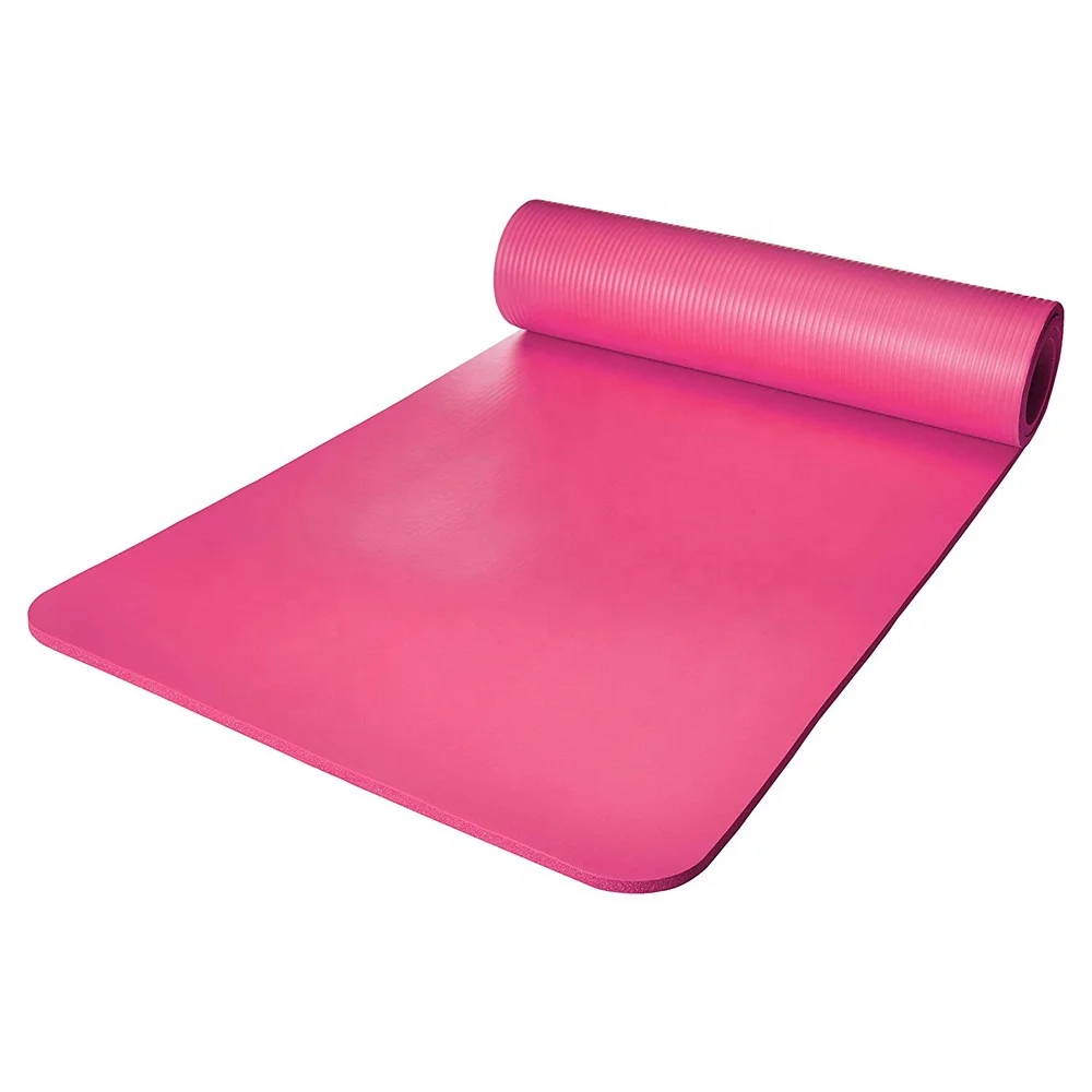 

Eco-friendly Customized NBR Yoga Mat anti-slip Pilates Yoga Exercise Mat, Black, blue, green, grey, pink, purple, red or customized