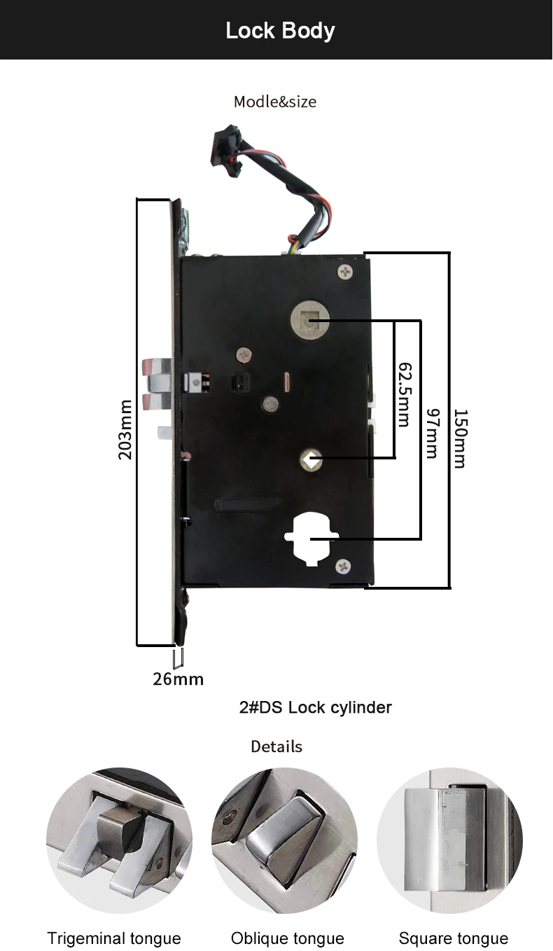 Factory Wholesale High Quality 304 stainless steel electronic card key RFID access control hotel door lock