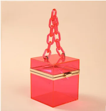 

Newest Style Women Handbags Ladies Luxury Acrylic Clutch Bag Mini Square Bag Cosmetic Bags