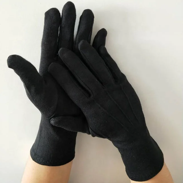black gloves cotton
