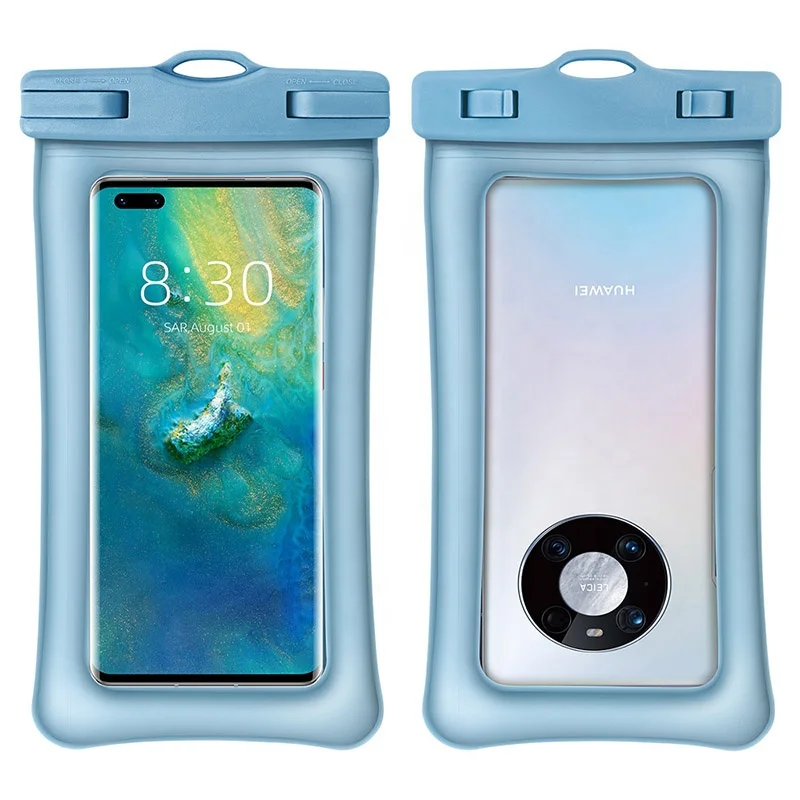 

Floating Water Proof Cell Phone Bag 7.2in Beach Underwater Dry Bag Float Water proof Phone Pouch IPX8 Universal Waterproof Case, As show